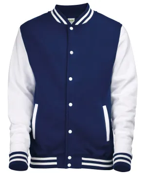 Varsity jacket | Oxford Navy/White