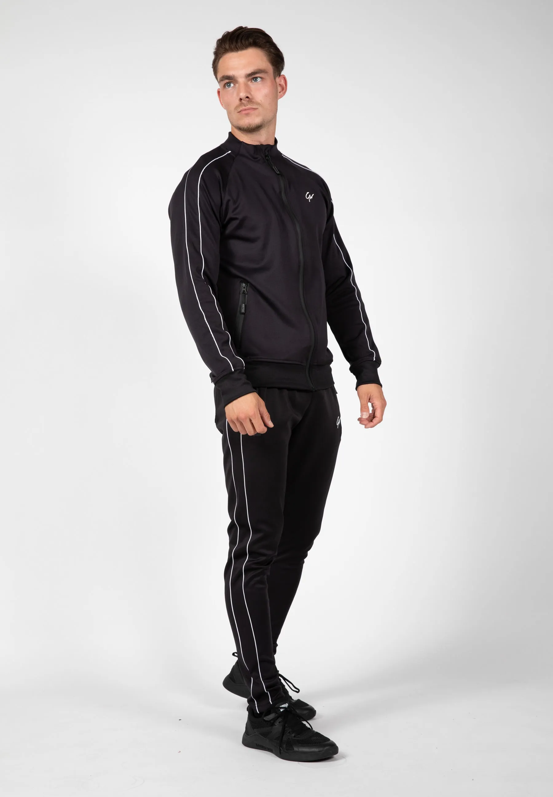 Wenden Track Pants - Black/White