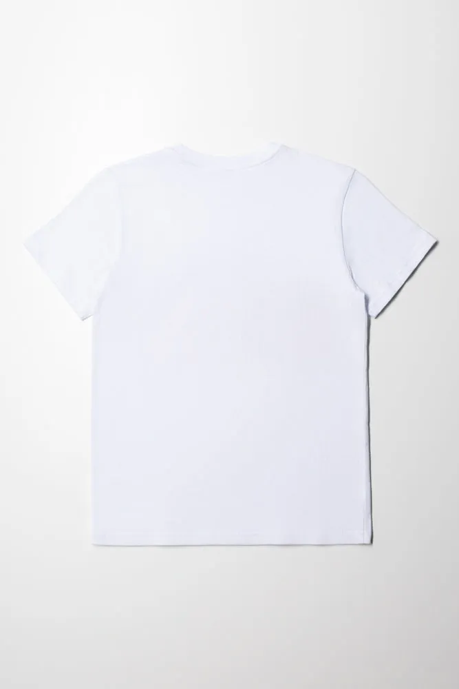 White Printed T-Shirt