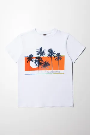 White Printed T-Shirt