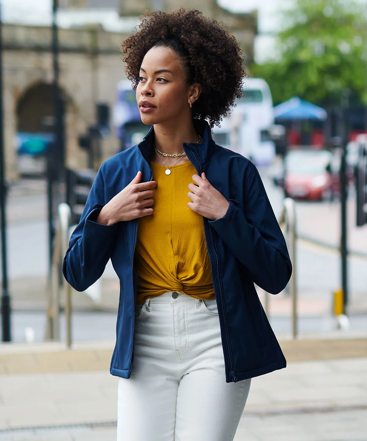 Womens Ablaze 3-layer softshell | Navy/Navy