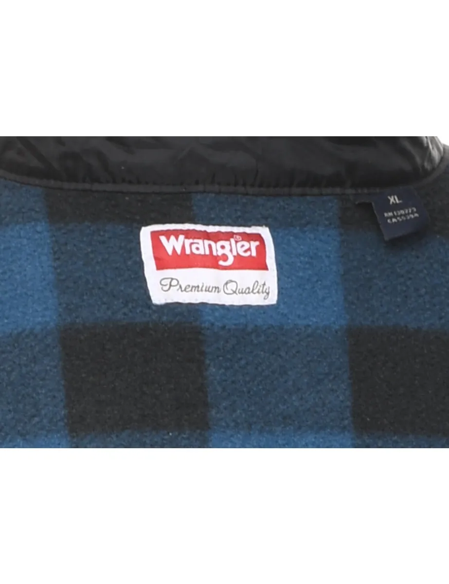 Wrangler Blue & Black Checked Shirt - XL