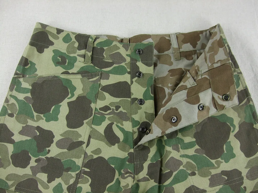 WWII United States USMC P42 Camo HBT Utility Trousers Pants